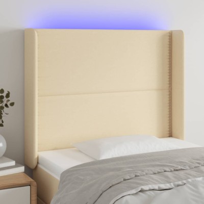 Headboard with LED, cream...