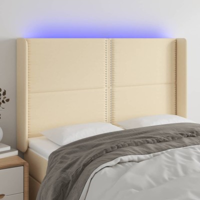 Headboard with LED, cream...