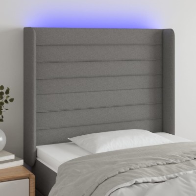 Headboard with LED, dark...