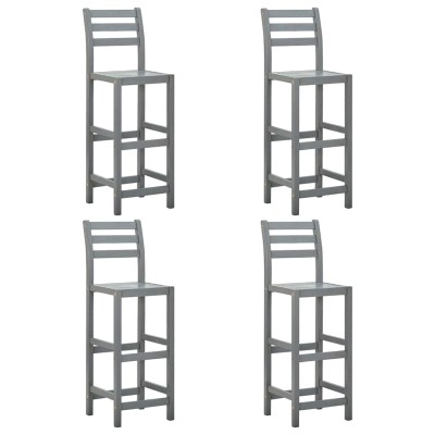 Bar stools, 4 pcs., gray,...