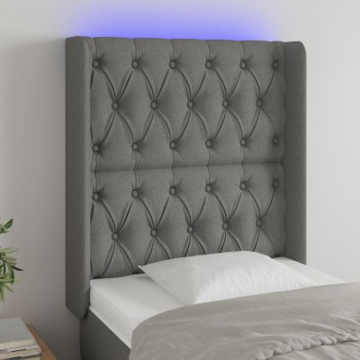 Headboard with LED, dark...