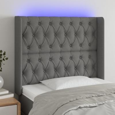 Headboard with LED, dark...