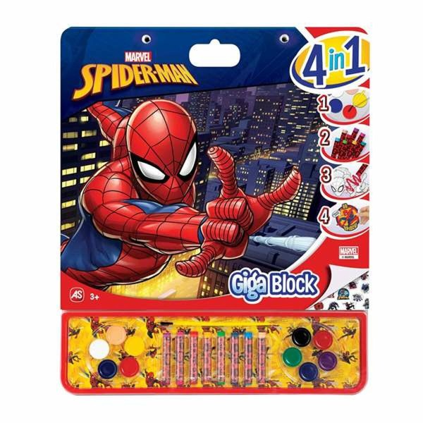 Värityskuvablokki Spider-Man Giga Block 4-in-1 35 x 41 cm