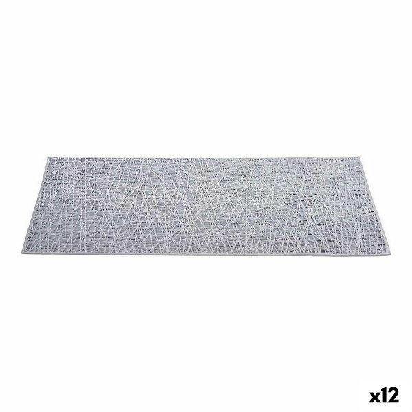 Stalo kilimėlis Kinvara AR2103275 Sidabras Plastmasinis 45 x 0,01 x 30 cm (12 vnt.)