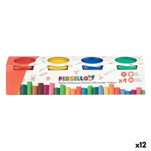 Modelling Clay Game Pincello 502 Yellow Blue Red Green (12 Units)