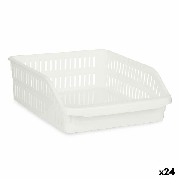 Fridge Organiser Kinvara 03 1066 White 26 x 9,3 x 30,5 cm (24 Units)