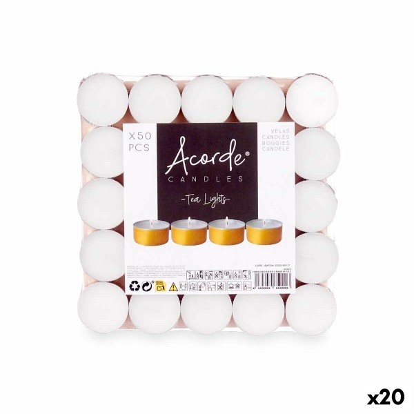 Küünla Komplekt Acorde Tea Lights (20 Ühikut)