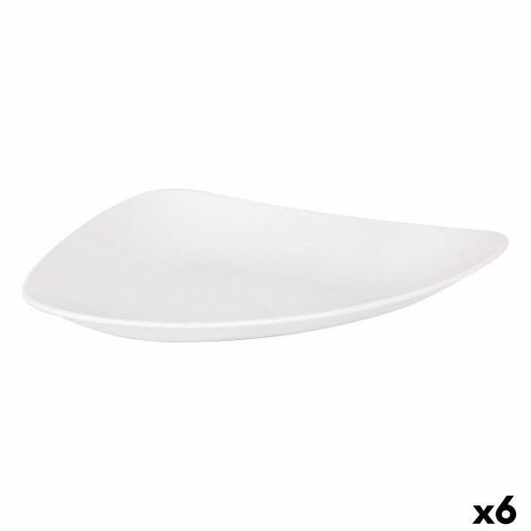 Plakans trauks Inde Vedone Porcelāns Balts 31 x 25 x 4 cm (6 gb.)