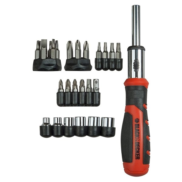 Bit set with screwdriver Black & Decker BDHT0-62130 29 Tükid, osad