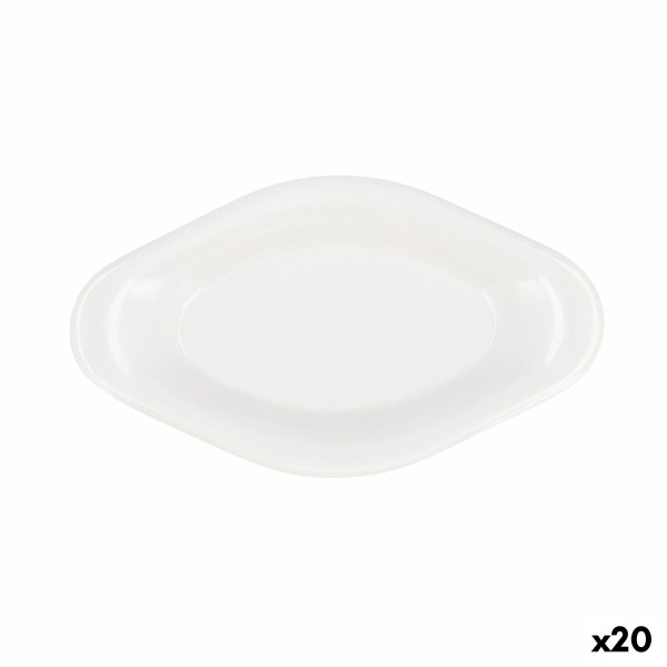 Užkandžių dėklas Quid Select Balta Plastmasinis 17 x 9,5 x 2 cm (20 vnt.)