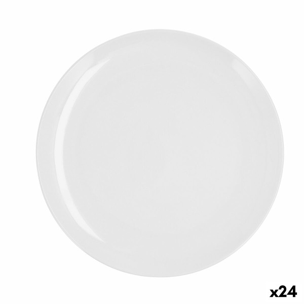 Plokščia lėkštė Quid Select Basic Balta Plastmasinis 25 cm (24 vnt.)