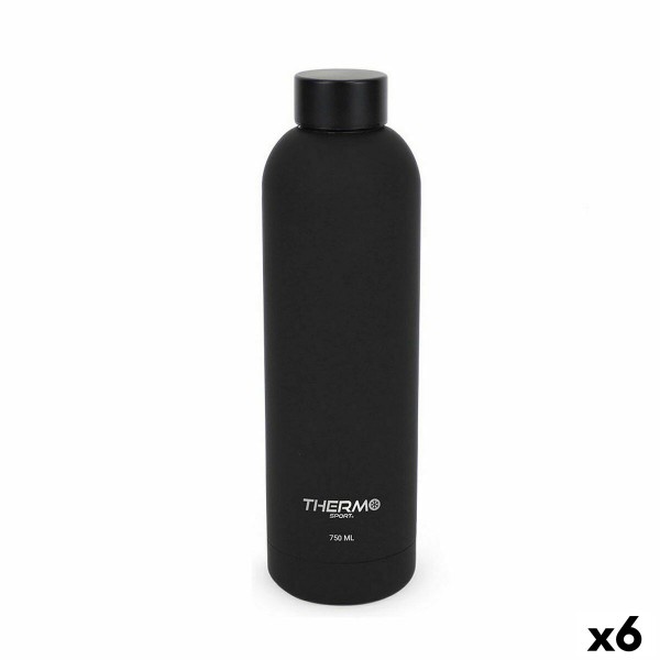 Термобутылку ThermoSport Soft Touch Чёрный 750 ml (6 штук)