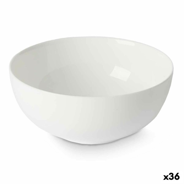 Bowl Vivalto LZKW-60 White Opaline glass 15 x 6,5 x 15 cm (36 Units)