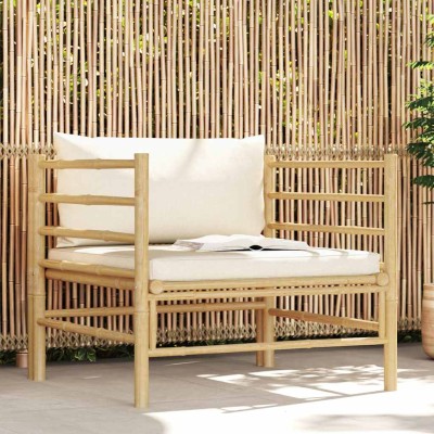 Garden sofa with cream...