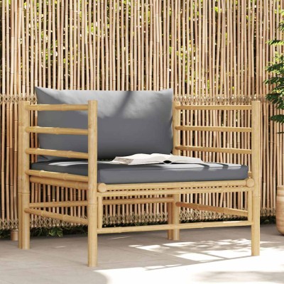 Garden sofa with dark gray...