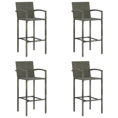 Bar stools, 4 pcs., gray...