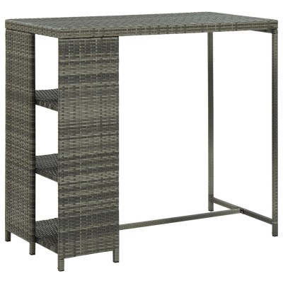 Bar table with shelf, gray,...