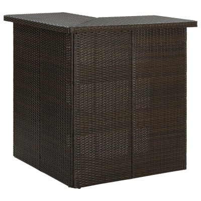 Corner bar table, brown,...