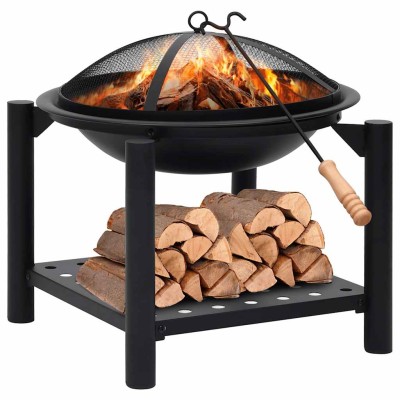 Fire pit with chimney,...
