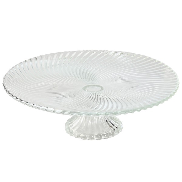 Flat Plate Home ESPRIT Transparent Crystal 31 x 31 x 9,5 cm