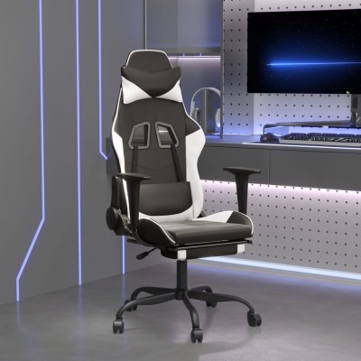 Gaming chair with footrest,...