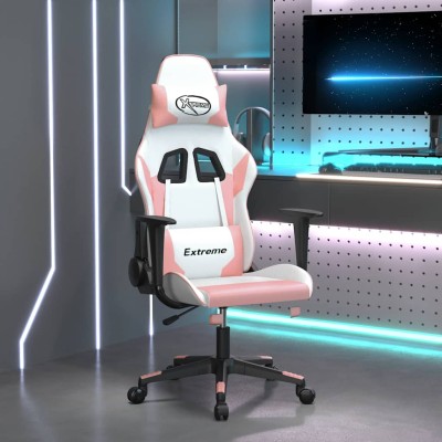 Gaming chair, white and...