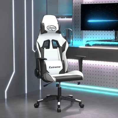 Gaming chair, white and...