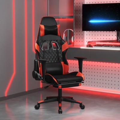 Gaming chair with footrest,...