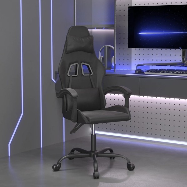Gaming chair, black, artificial leather