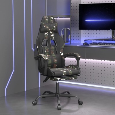 Gaming chair with footrest,...