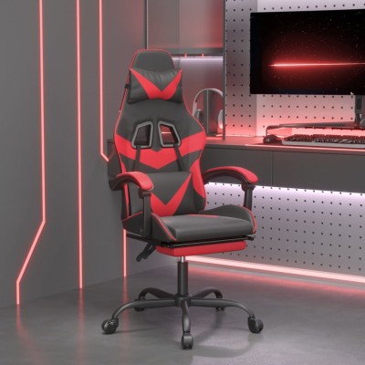 Gaming chair with footrest,...