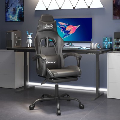 Gaming chair with footrest,...