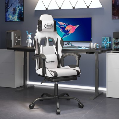 Gaming chair with footrest,...