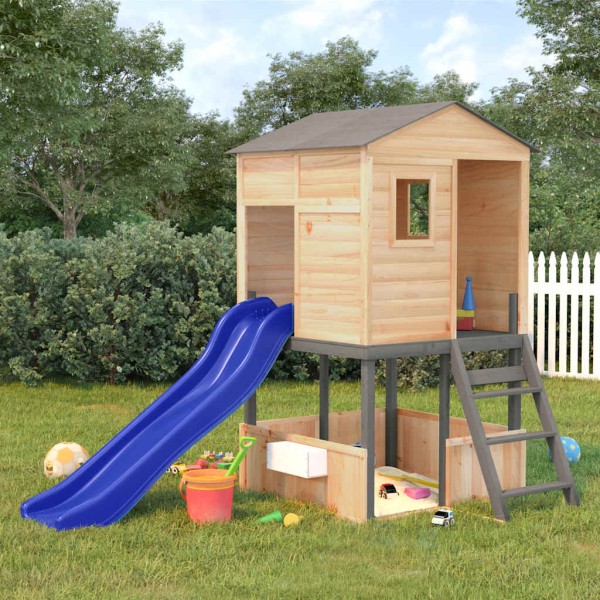 Outdoor playground set, solid spruce wood