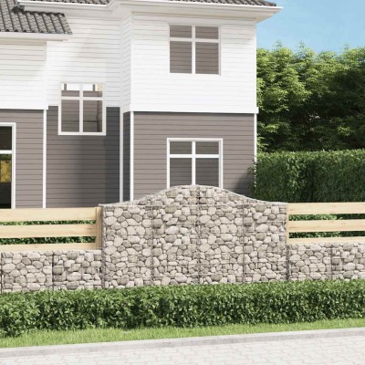 Curved gabion baskets, 3...