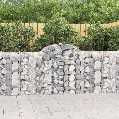 Curved gabion baskets, 25...