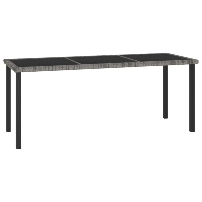 Garden dining table, gray,...