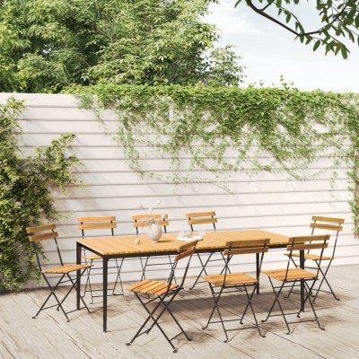 Folding garden chairs, 8...