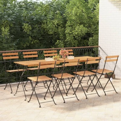 Folding bistro chairs, 8...