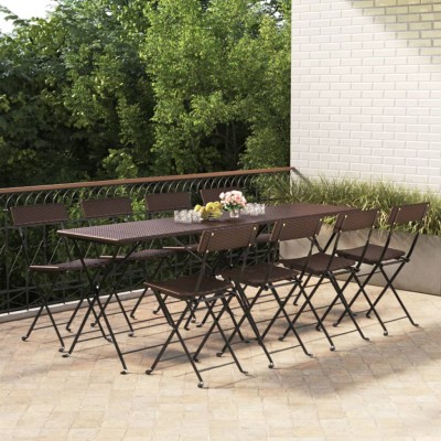Folding bistro chairs, 8...