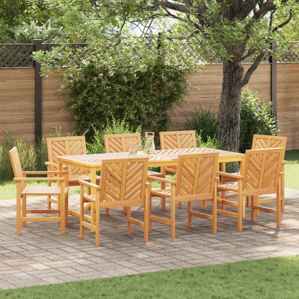 Dining chair 8 pcs Natural 62.5 x 59 x 89 cm