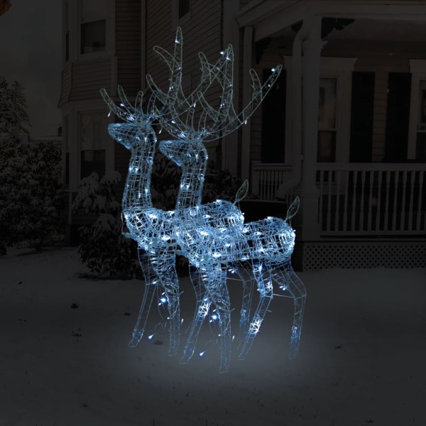 Christmas decoration deer, 2 pcs., 120cm, acrylic, cold