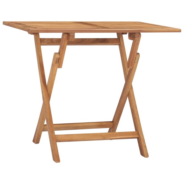 Folding garden dining table, 90x60x75cm, teak