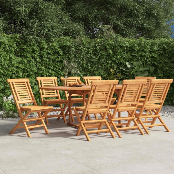 Folding garden chairs, 8 pcs., 47x63x90cm, solid teak