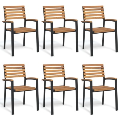 Stackable garden chairs, 6...