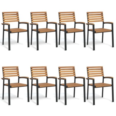 Stackable garden chairs, 8...