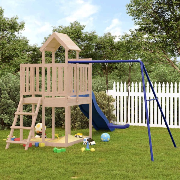 Outdoor playground set, solid pine wood