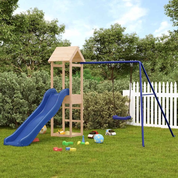 Outdoor playground set, solid pine wood