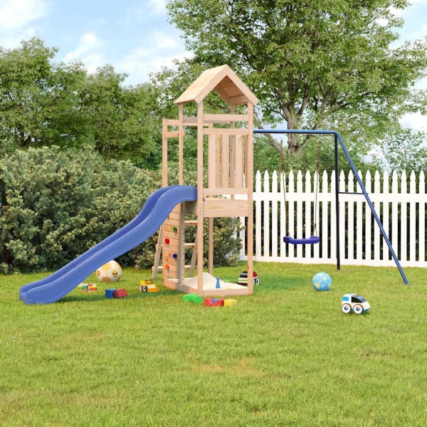 Outdoor playground set, solid pine wood
