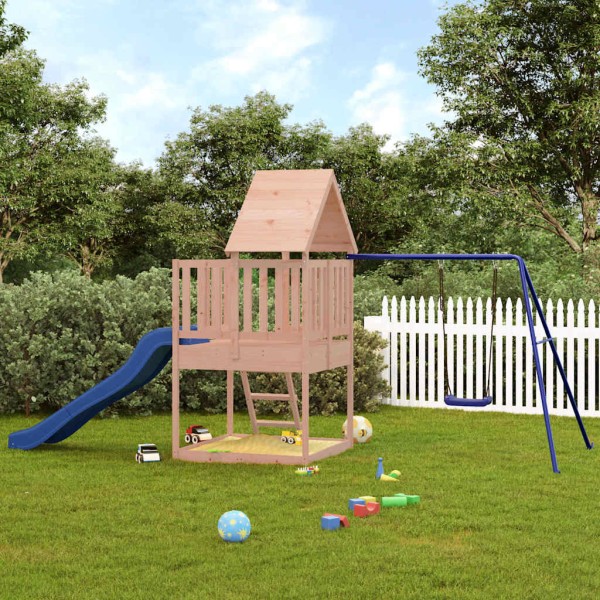 Outdoor playground set, solid Douglas fir